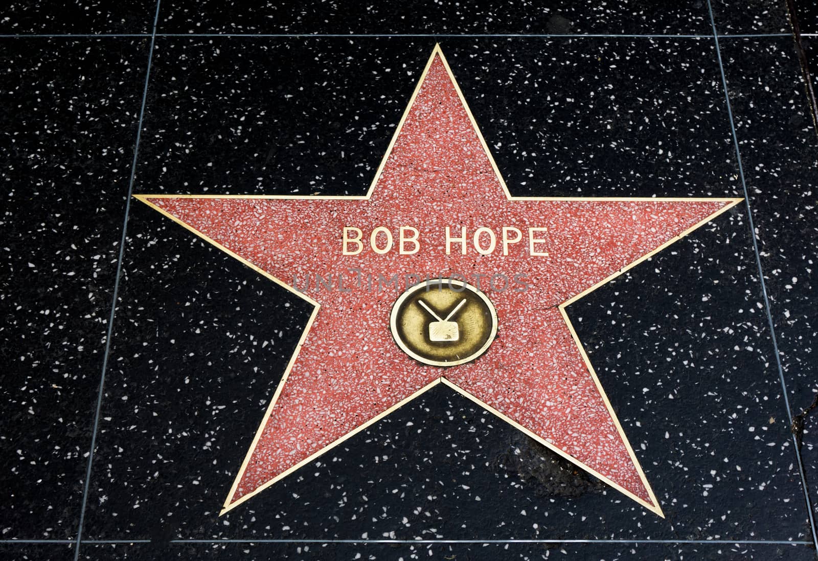 HOLLYWOOD, CA/USA - APRIL 18, 2015: Bob Hope star on the Hollywood walk of fame.