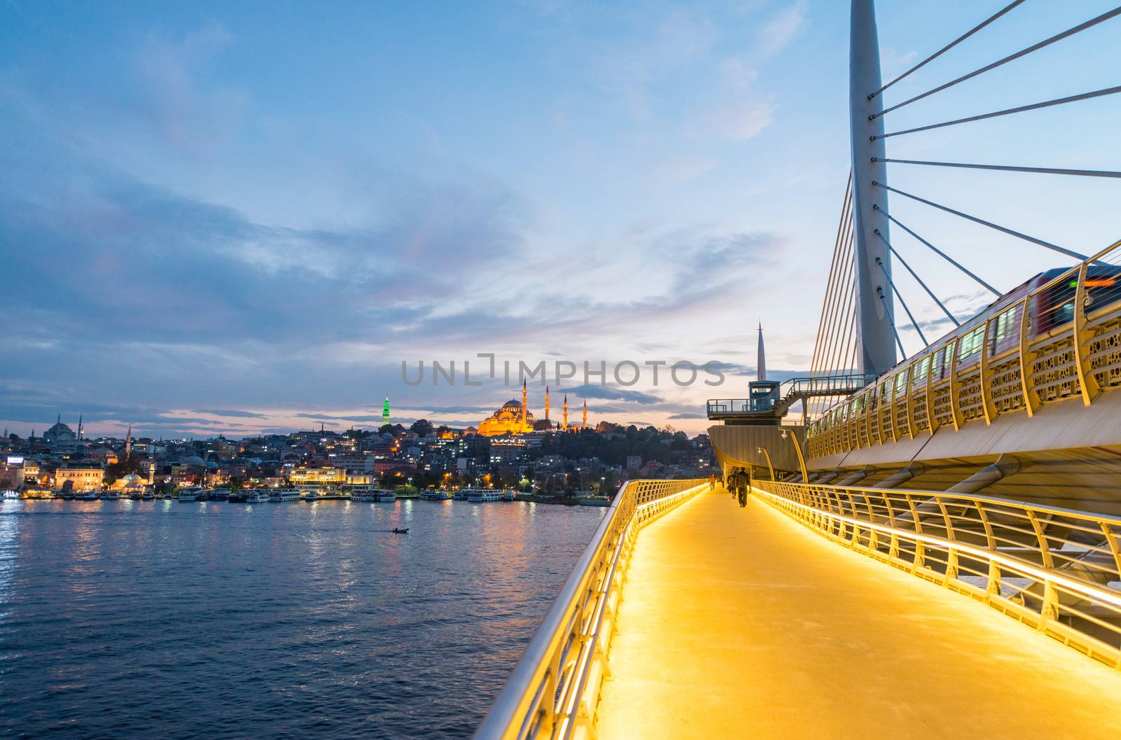 New Galata Bridge in Istanbul.