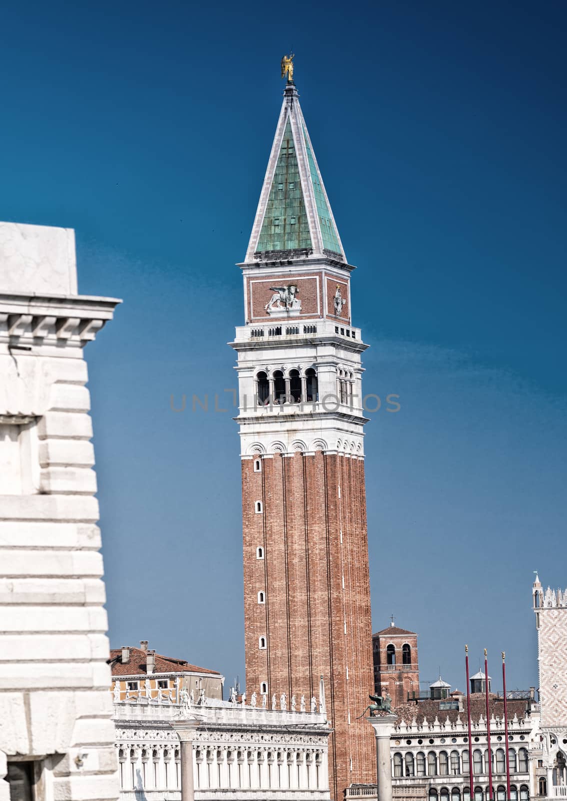 St Mark Square as seen from Grand Canal, Venice - Italy.