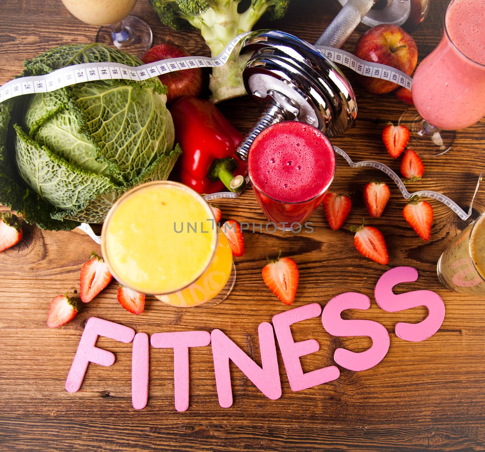 Weight loss, fitness, healthy and fresh