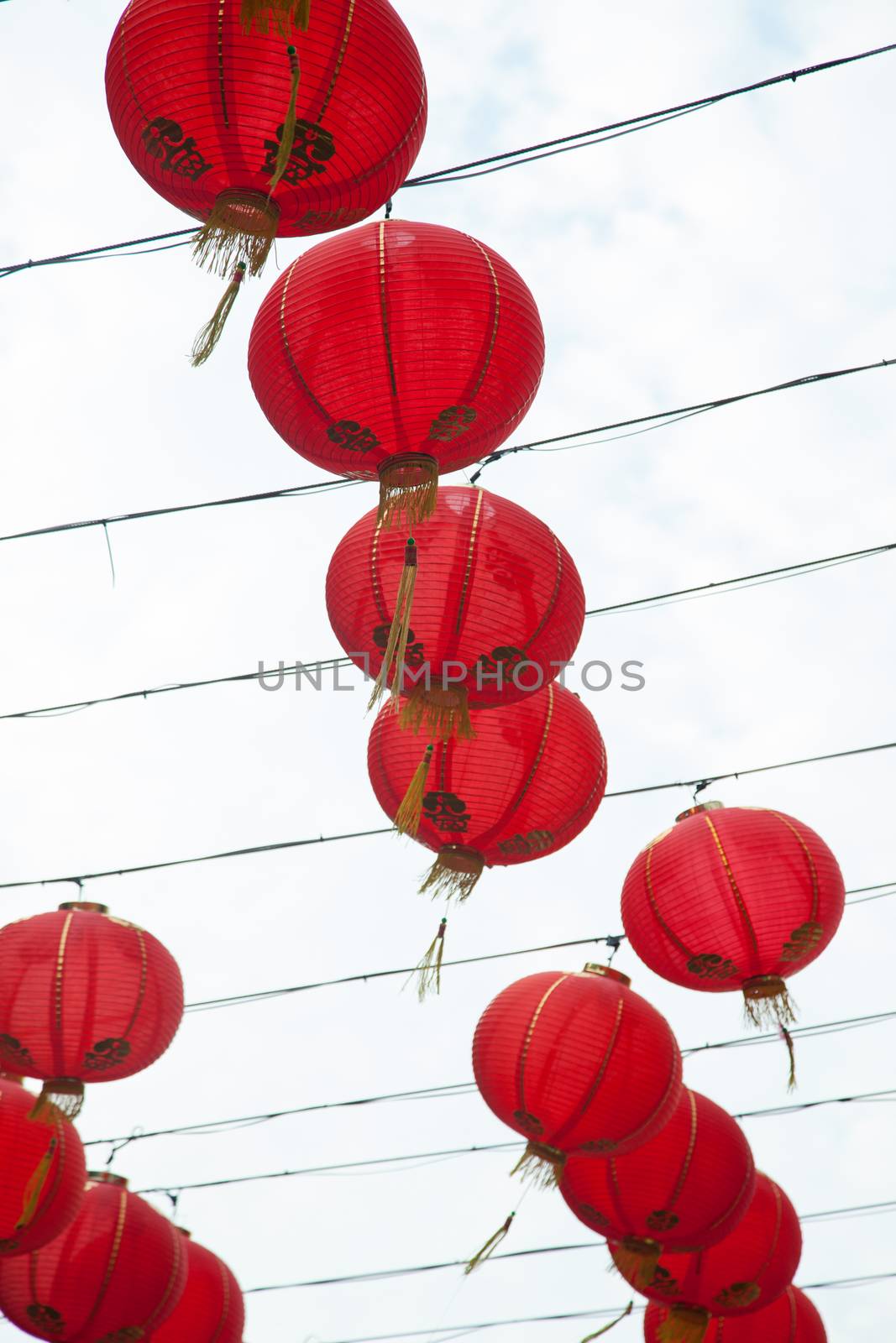 Red lantern. Chinese New Year is decorated with lanterns.