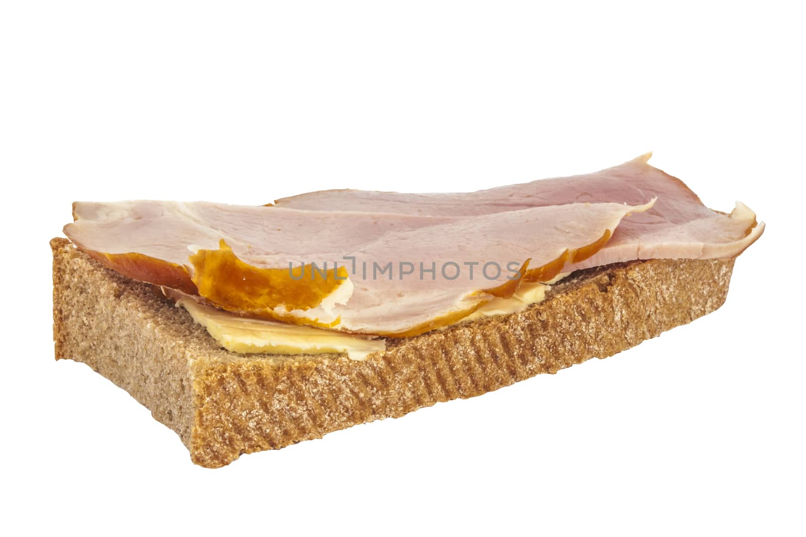 homemade ham sandwich by Chechotkin