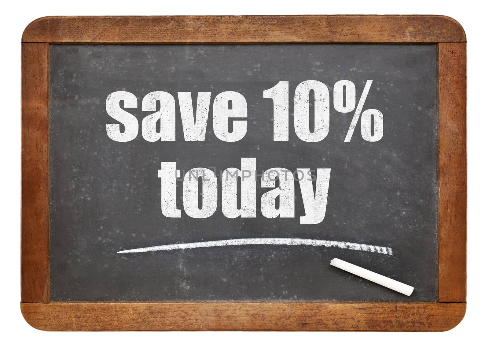 Save 10% today offer on blackboard by PixelsAway