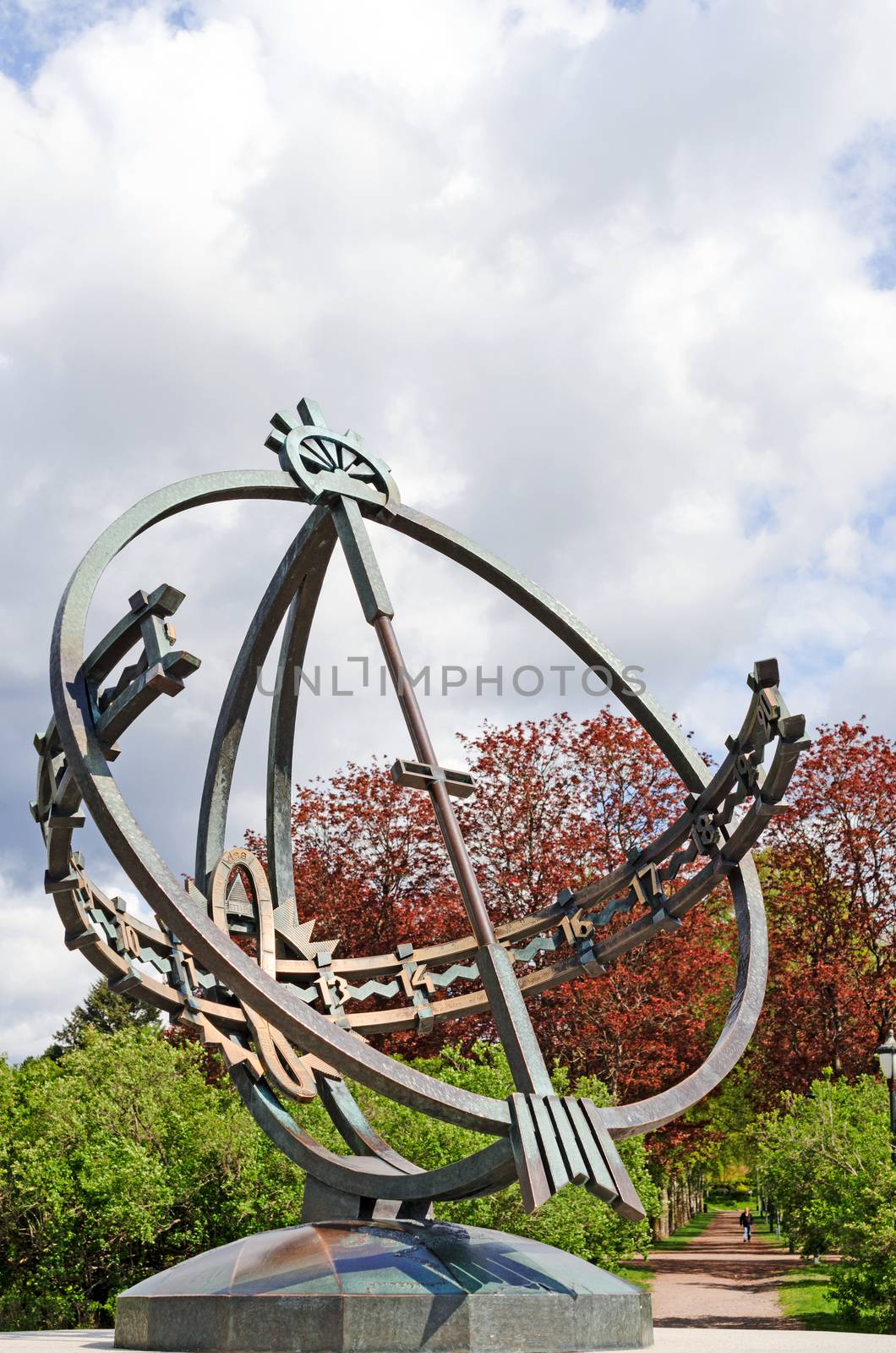 Statues in Vigeland park in Oslo just sundial by Nanisimova