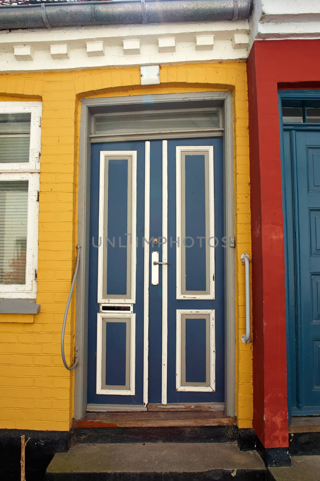 Bright colors traditional painted wooden door by Ronyzmbow