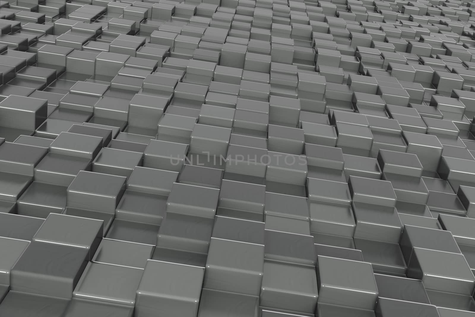 Abstract background, metall cubes