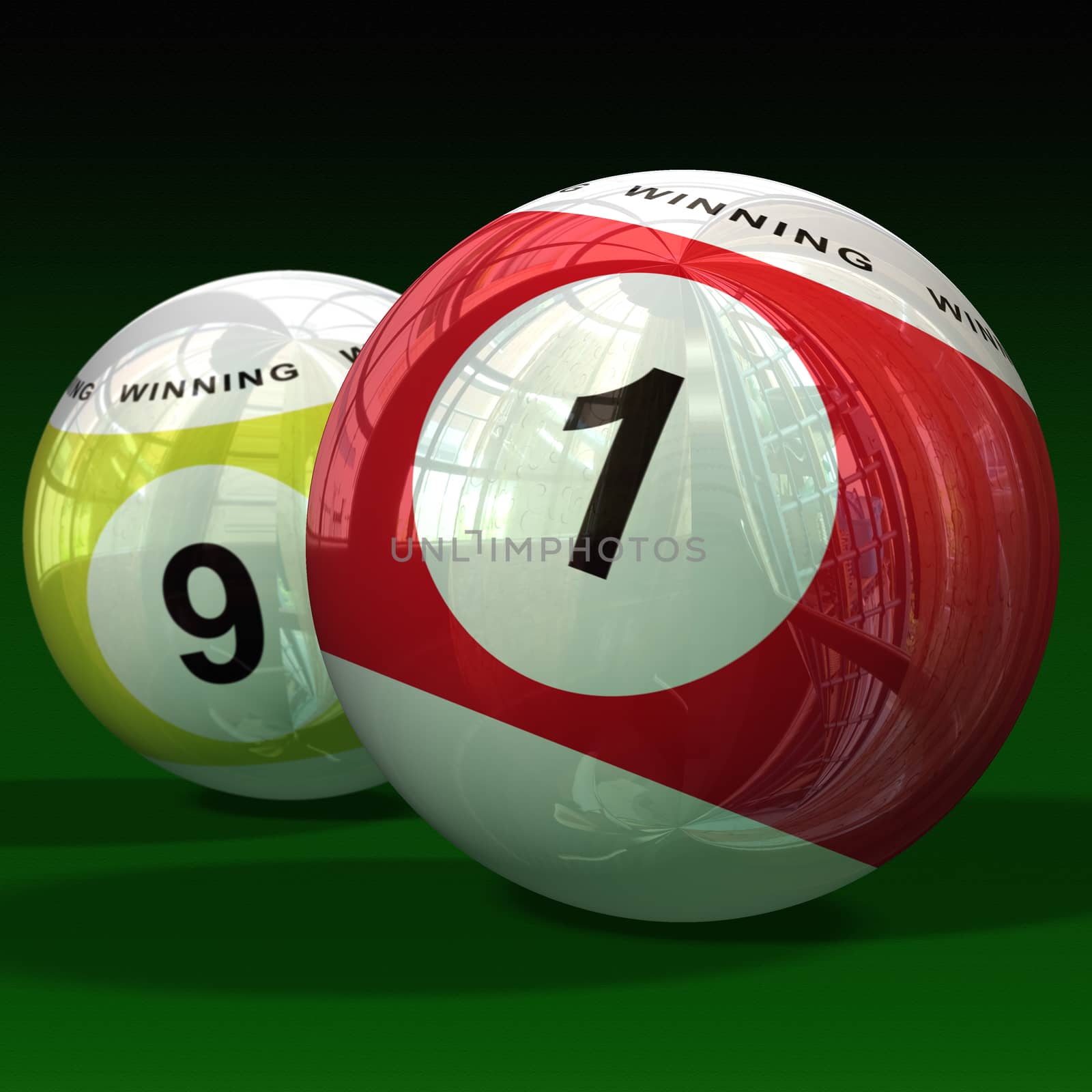 billiard balls by EnzoArt