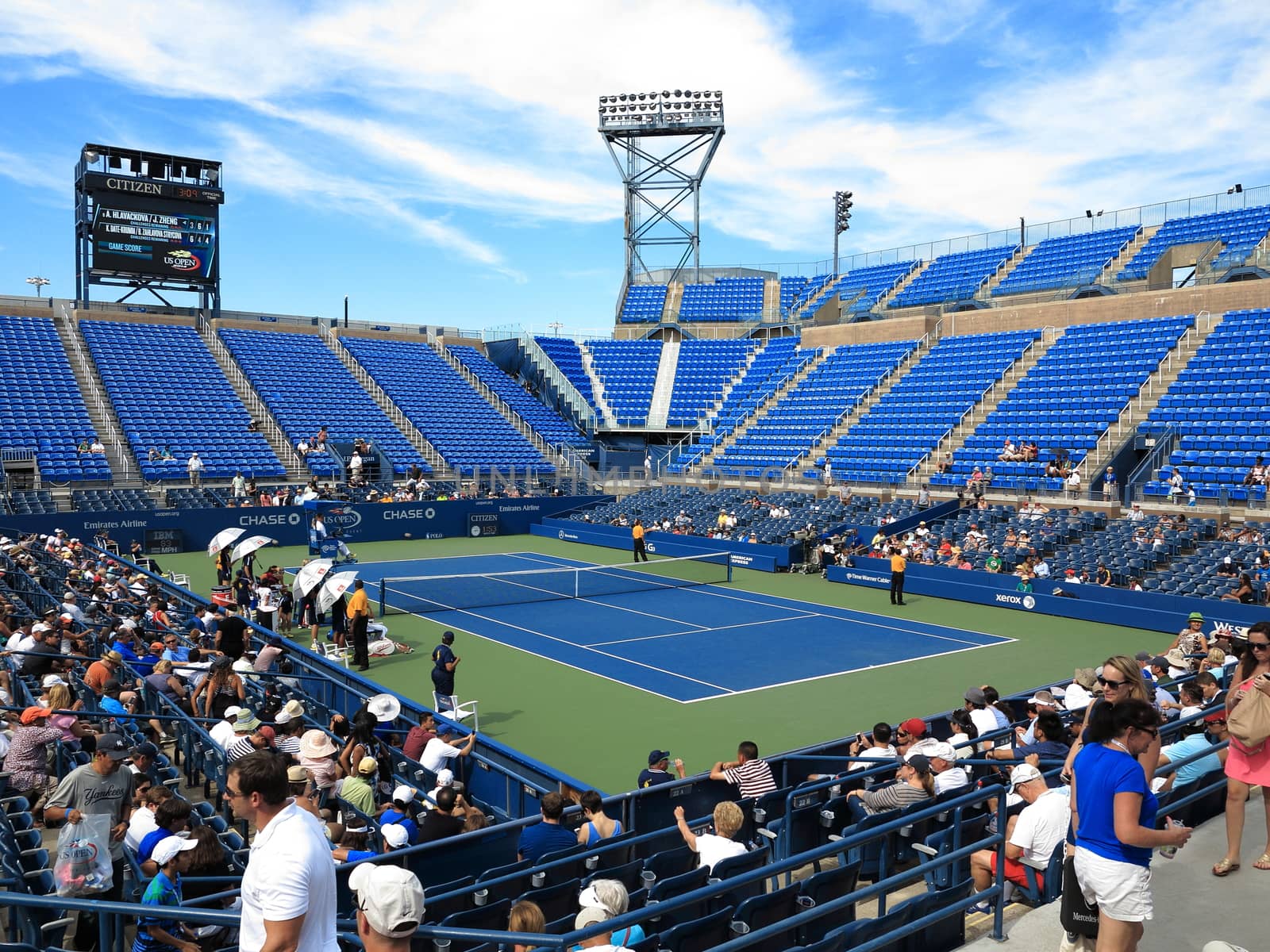 Louis Armstrong Stadium, the original US Open venue at the Billie Jean King Tennis Center.