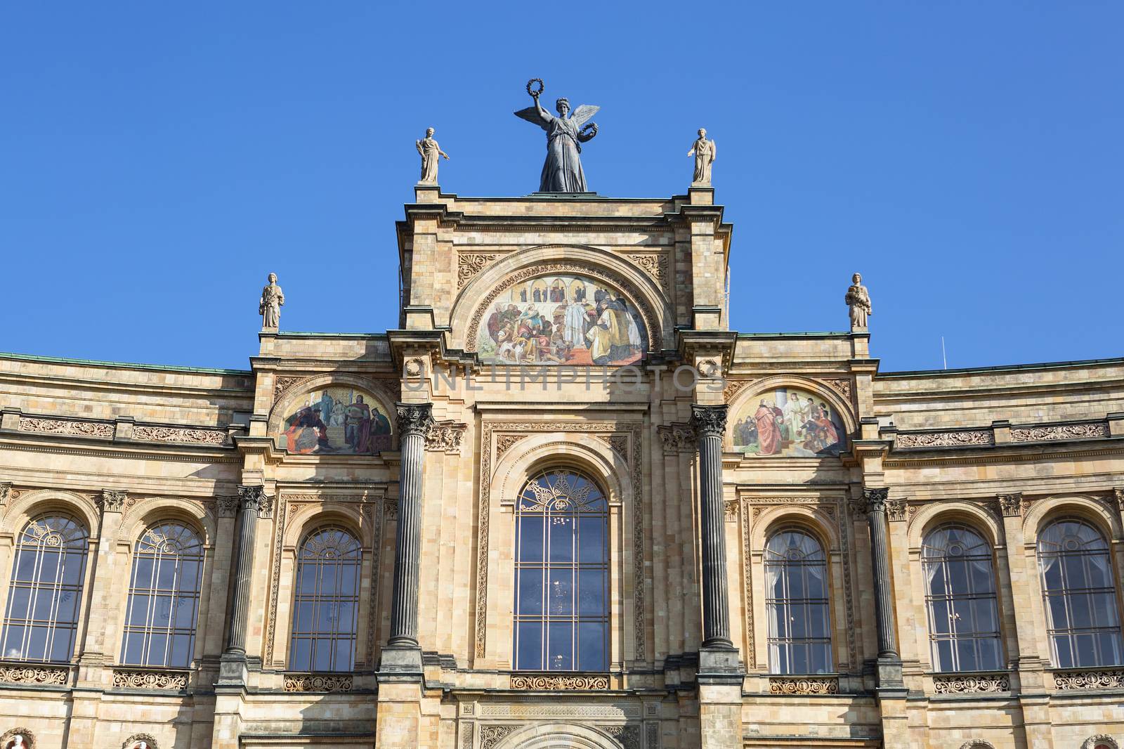 Part of the famous bayerischer landtag - maximilianeum by vwalakte