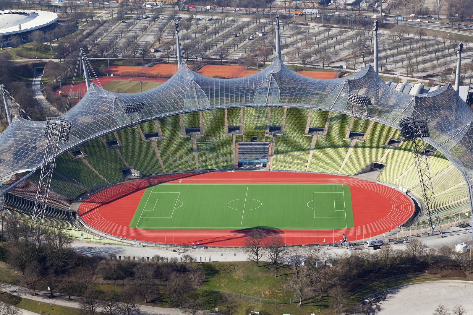 The olympic stadium in munich in Germany