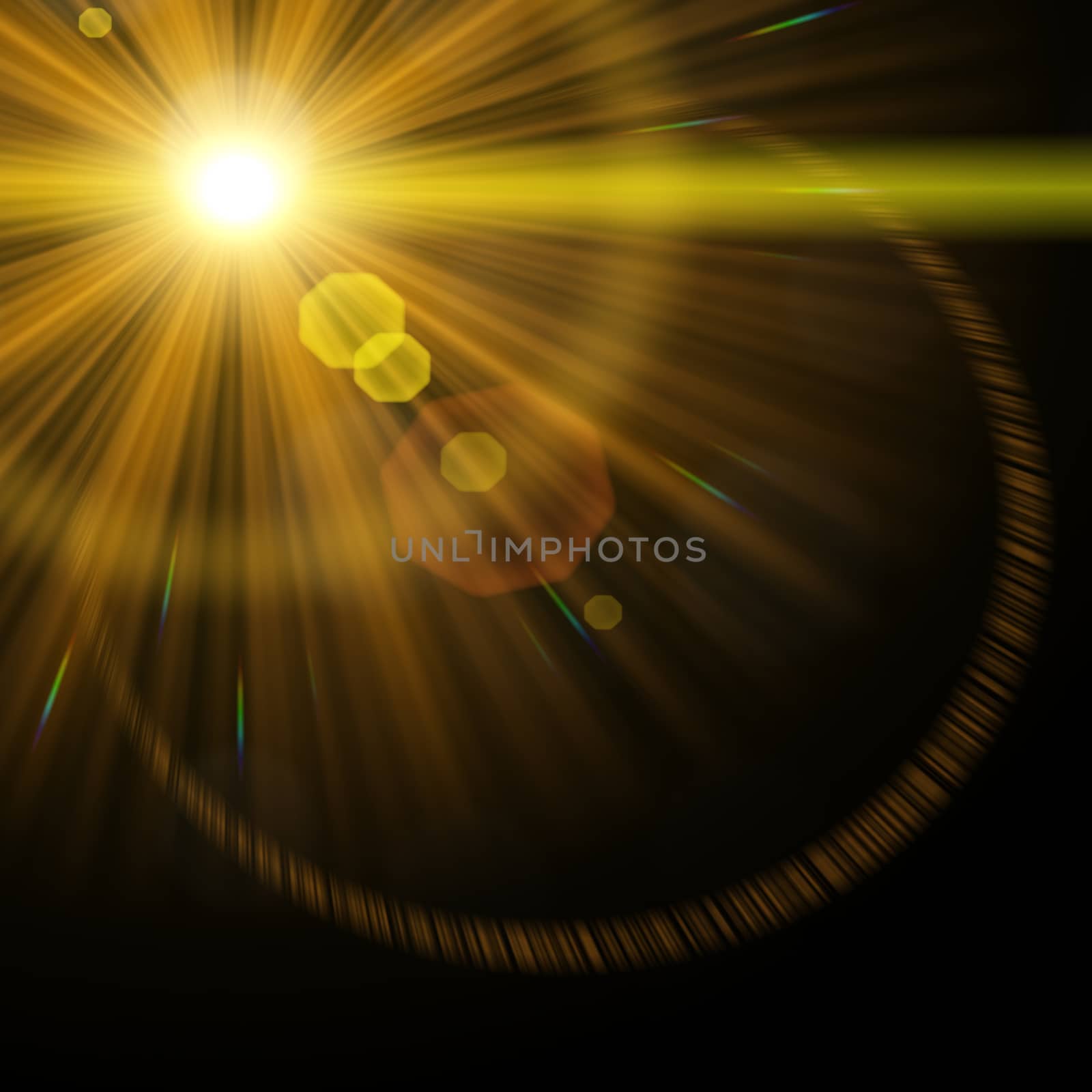An image of a decorative lens flare background