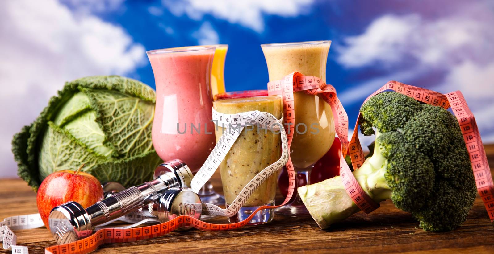 Sport diet, healthy and fresh