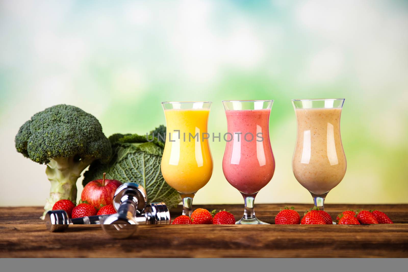 Smoothie diet, healthy and fresh