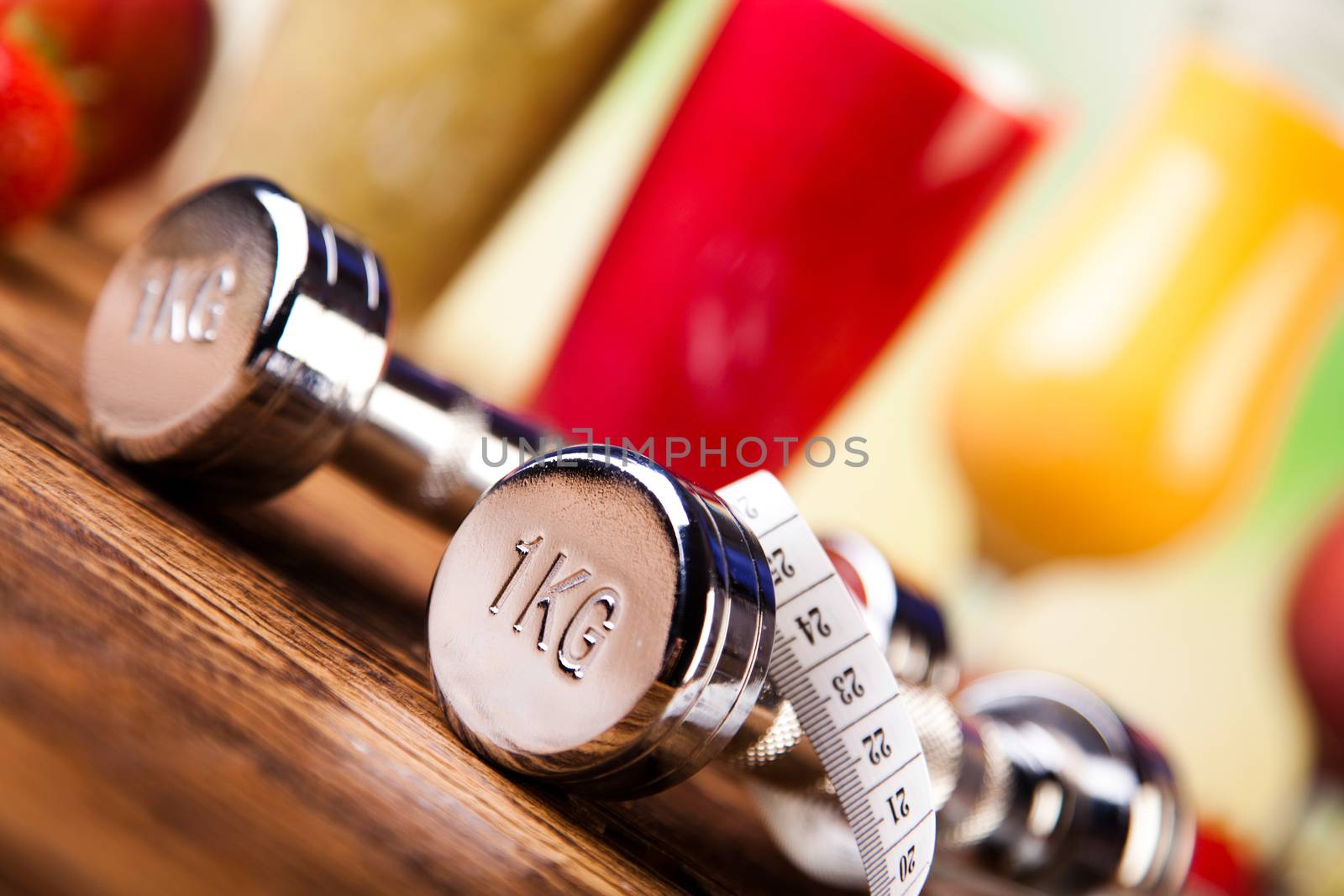 Healthy diet, protein shakes, sport and fitness