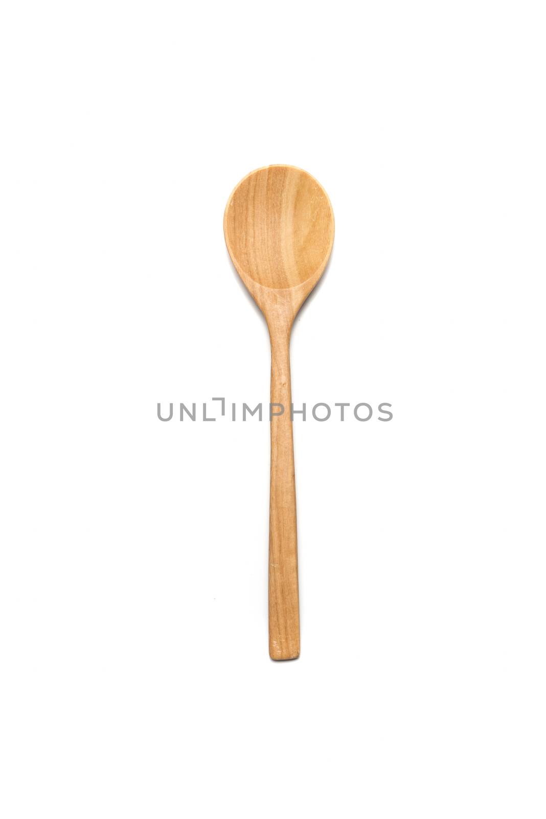 wood spoon  isolated on wite background