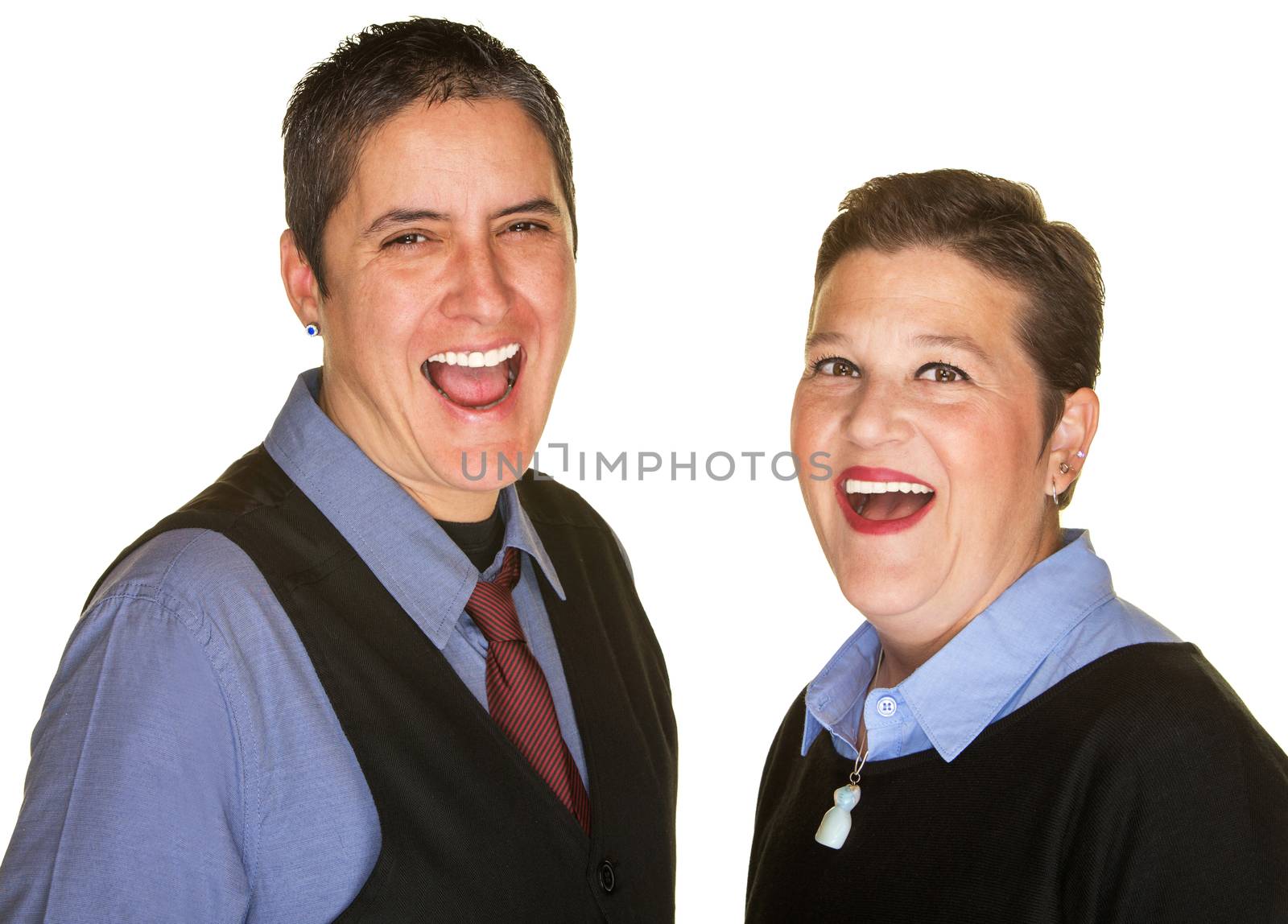 Hysterical Couple Laughing by Creatista