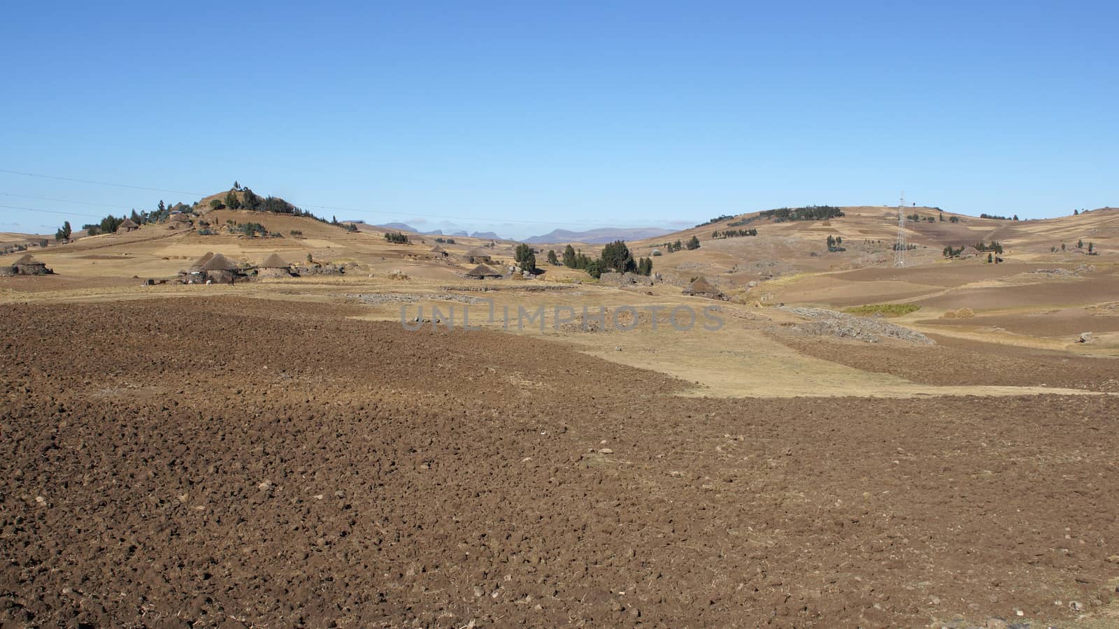 Landscape in Amhara province, Ethiopia, Africa