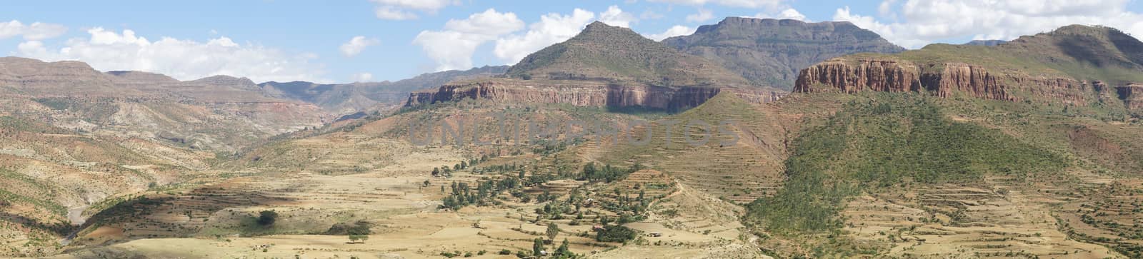 Landscape in Tigray province, Ethiopia, Africa