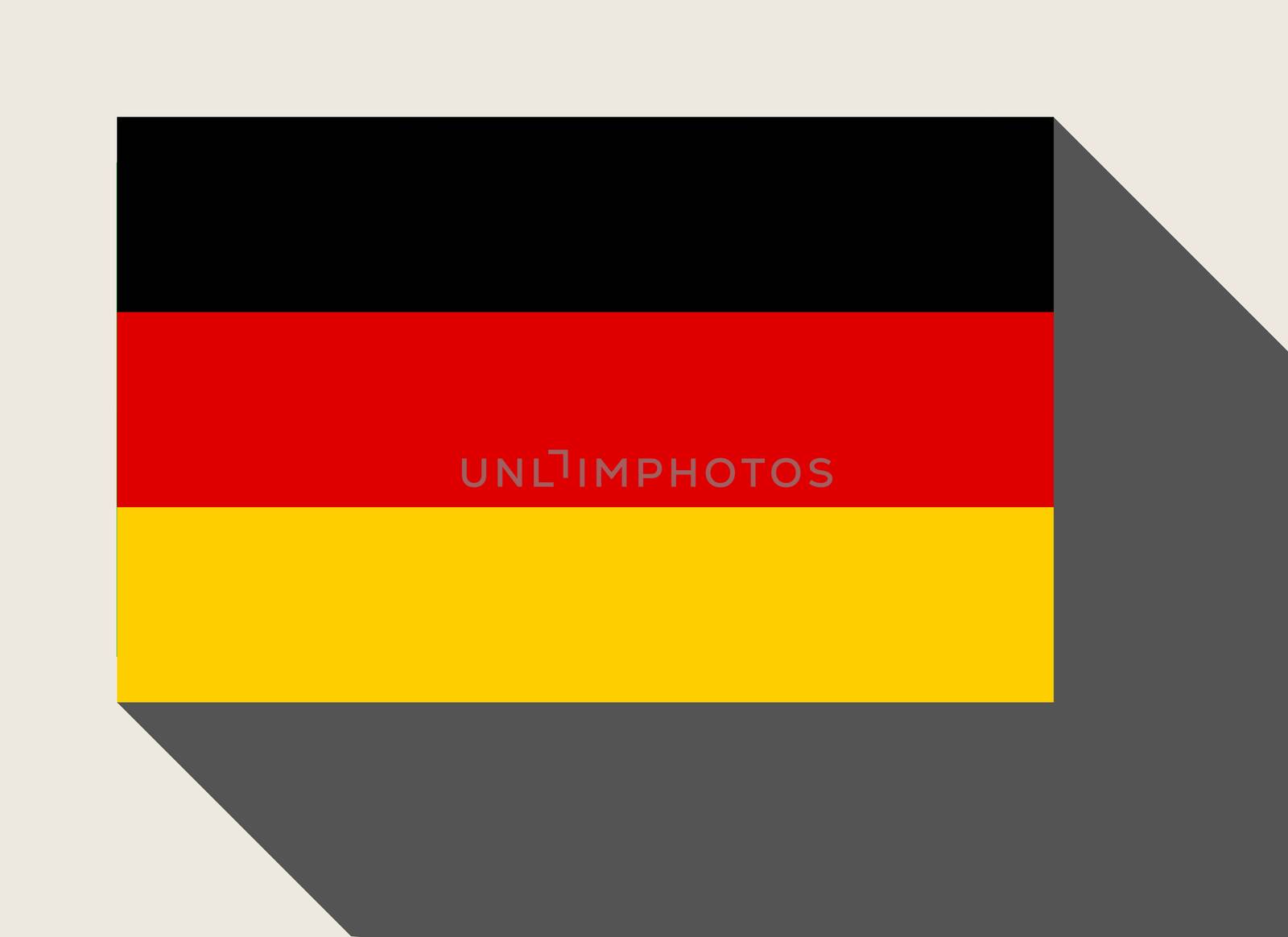 Germany flag in flat web design style.