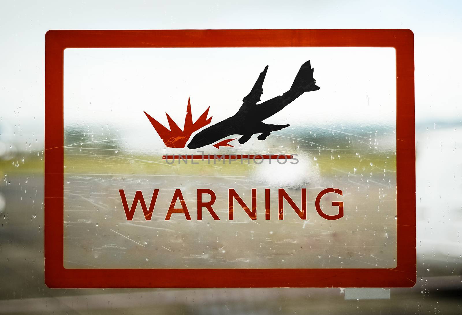 Airport Plane Crash Warning Sign by mrdoomits