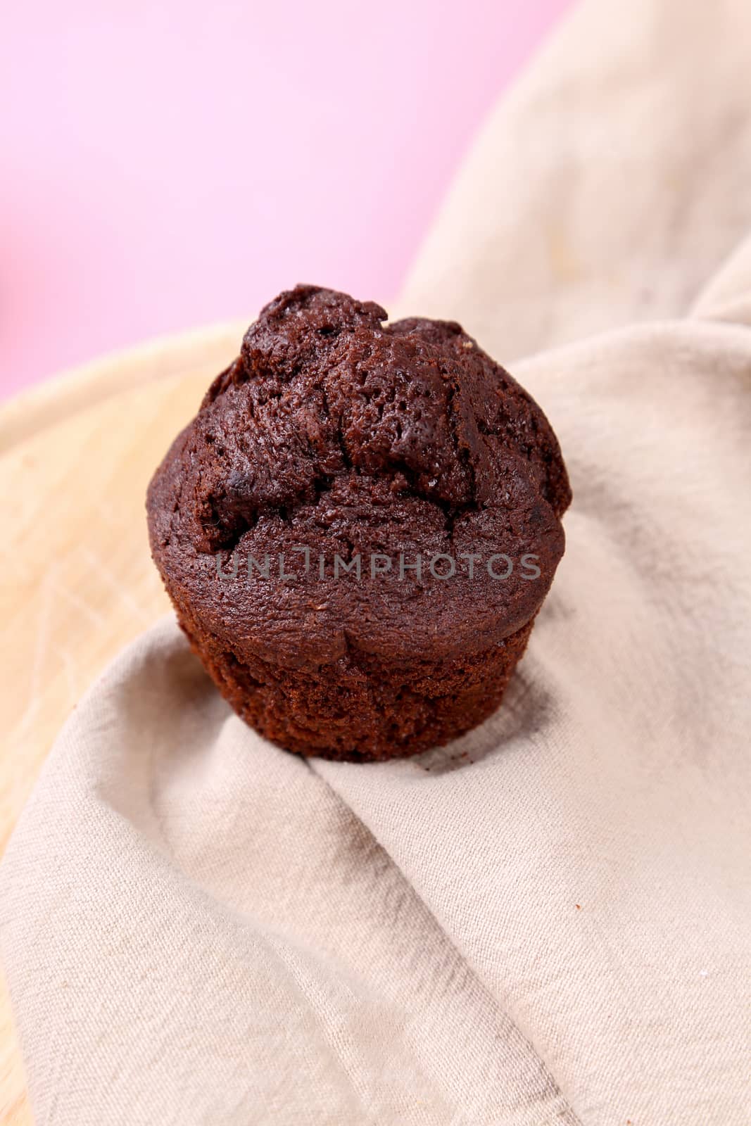 Delicious muffin on the table