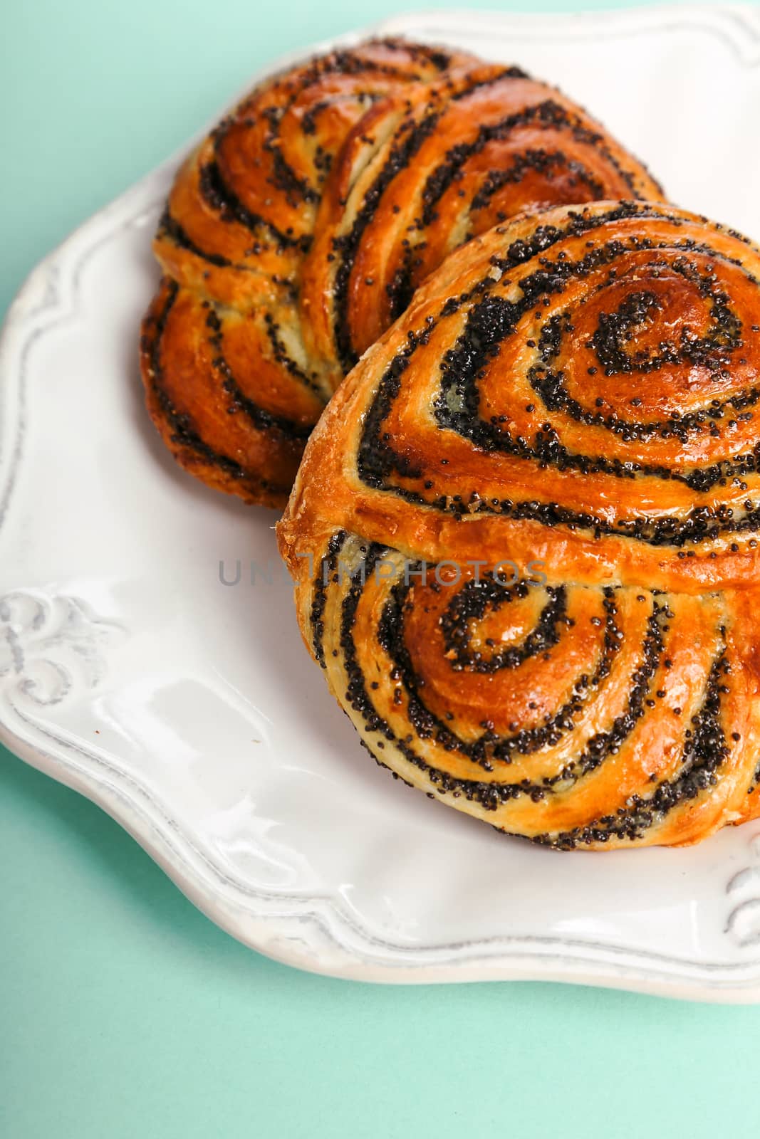 Bakery. Delicious buns on the table