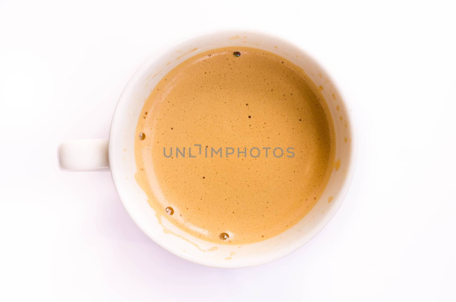 Coffee espresso isolated on white background