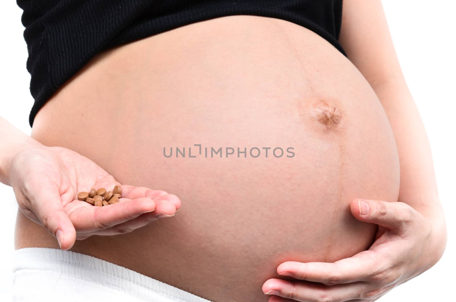 Pregnant woman on medication