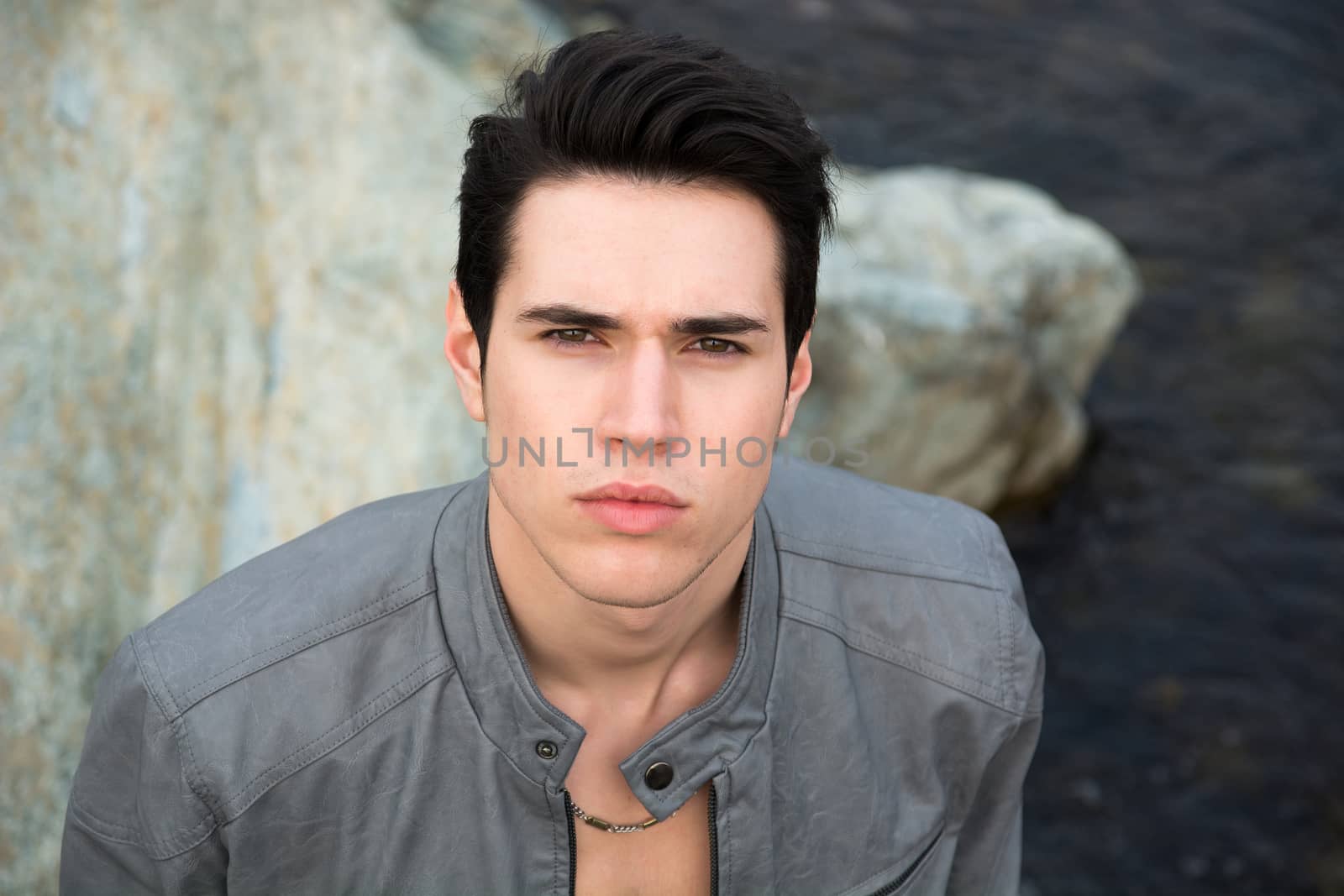 Headshot of attractive young man outdoor Headshot of attractive young man outdoor by artofphoto