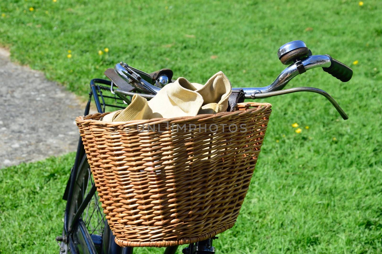 Vintage bicycle basket