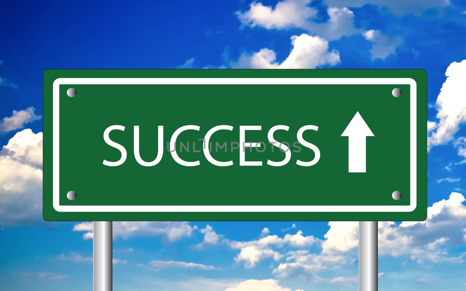 Creative sign with the text - Success