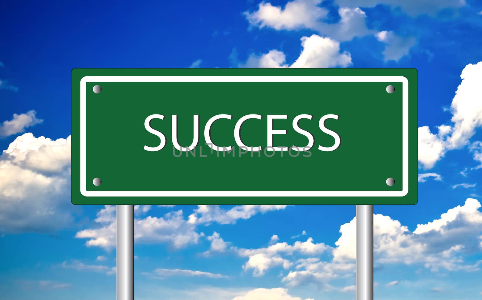 Creative sign with the text - Success
