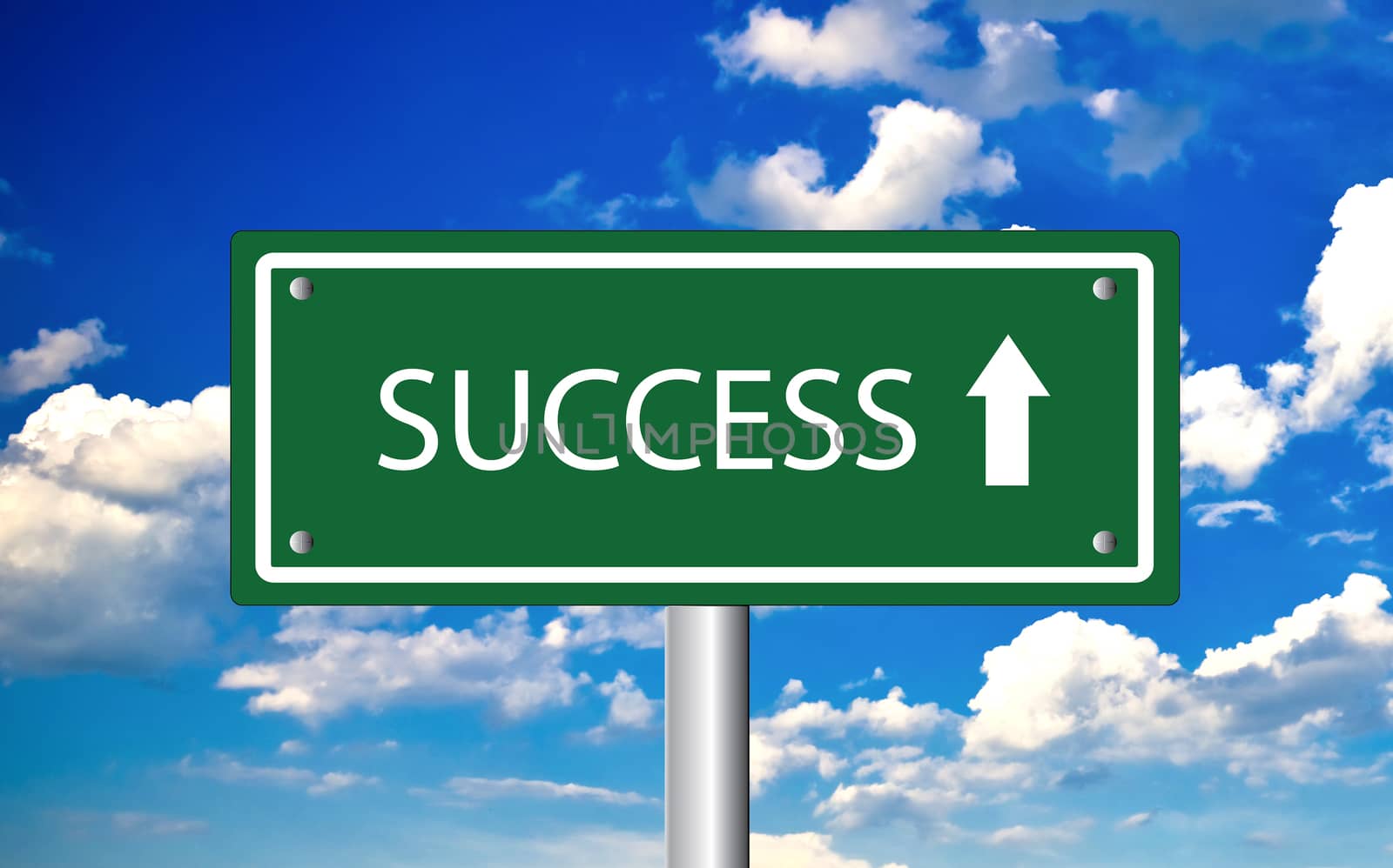 Creative sign with the text - Success