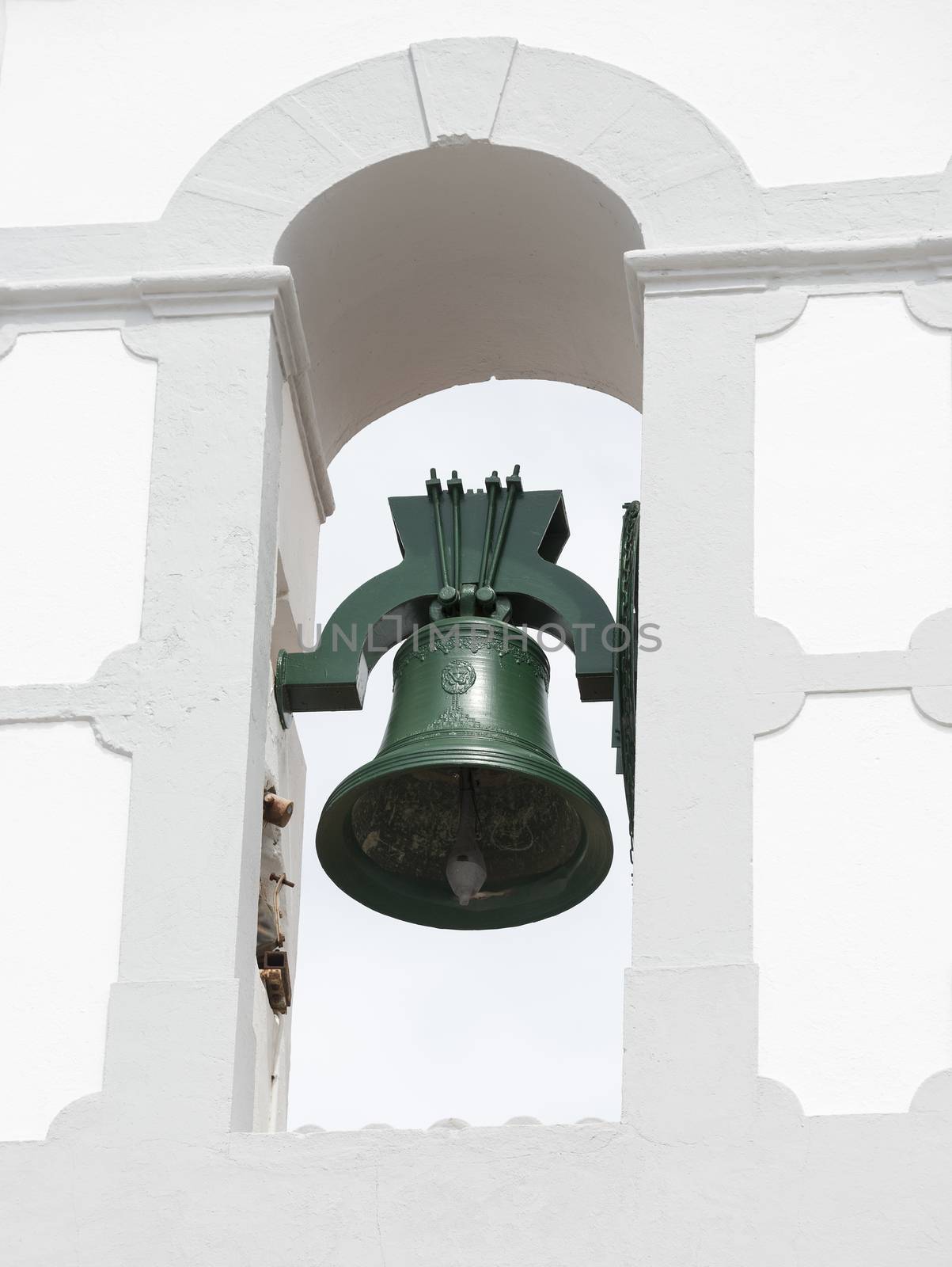 bell in the church tower of loule