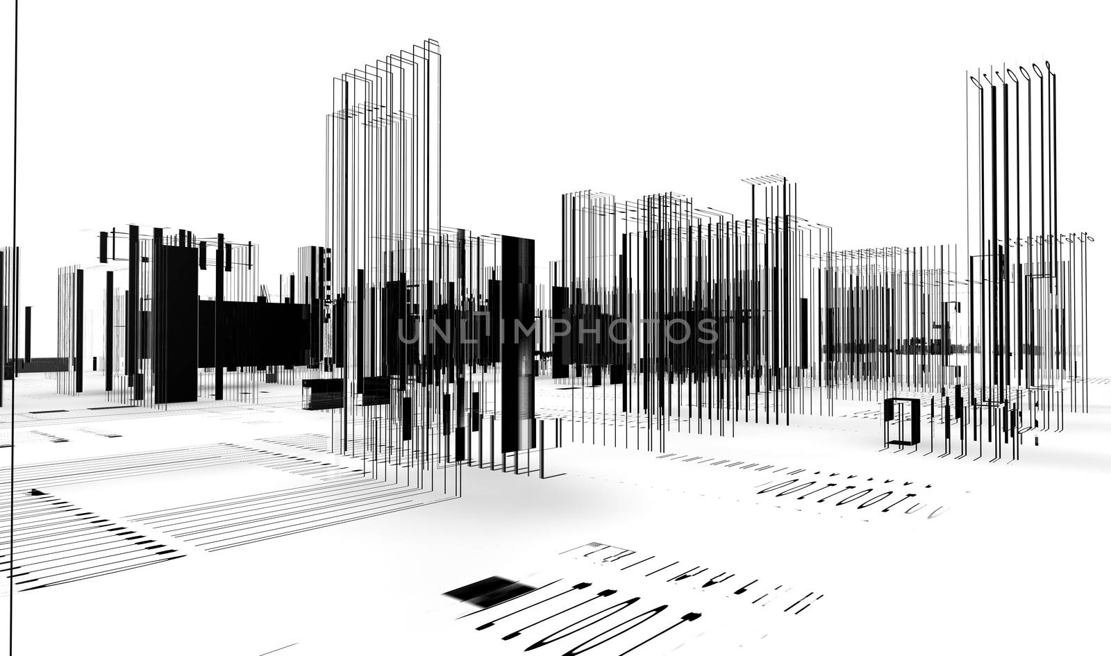 abstract architecture.City blueprint.