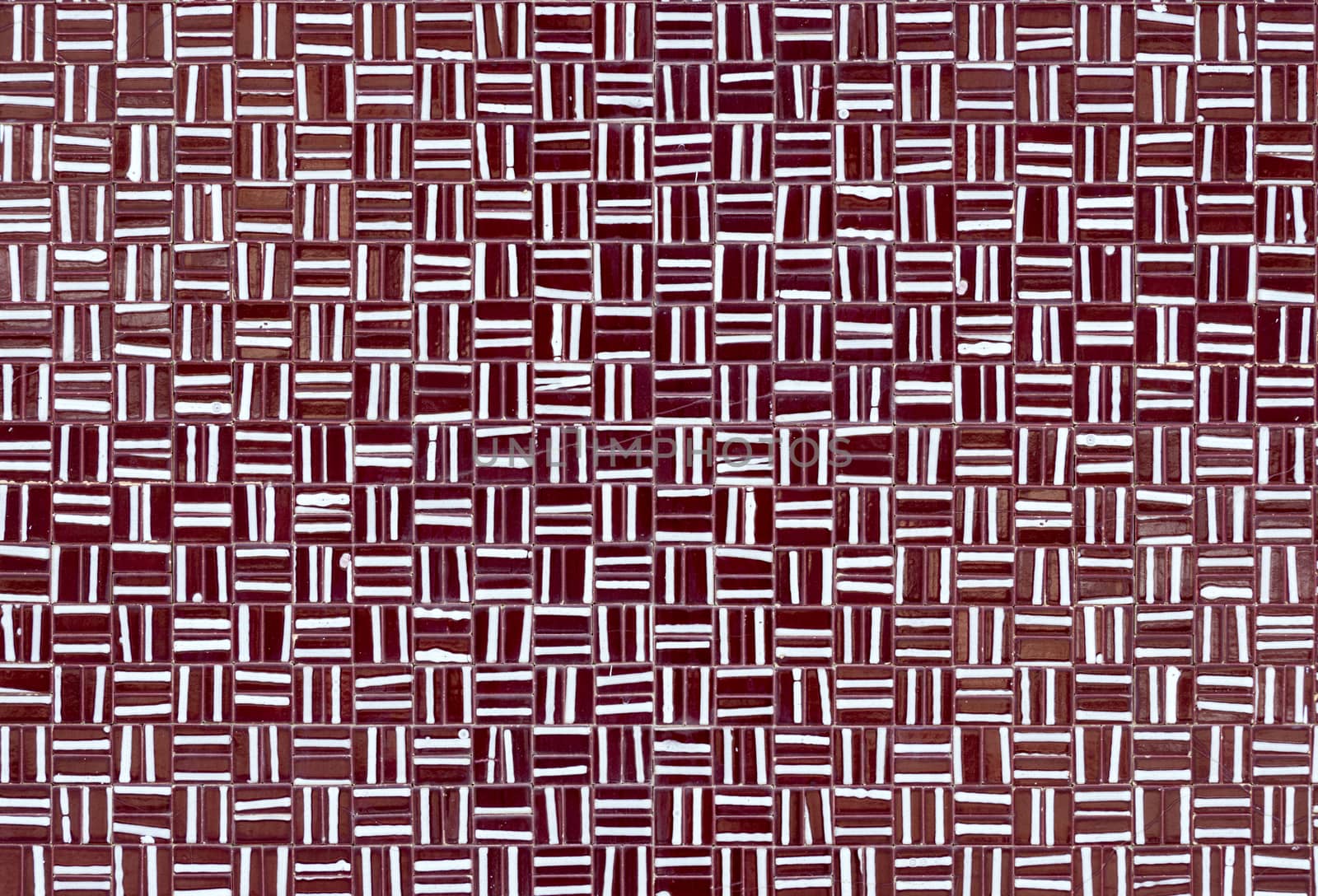 red and white square tiles as background with lines texture
