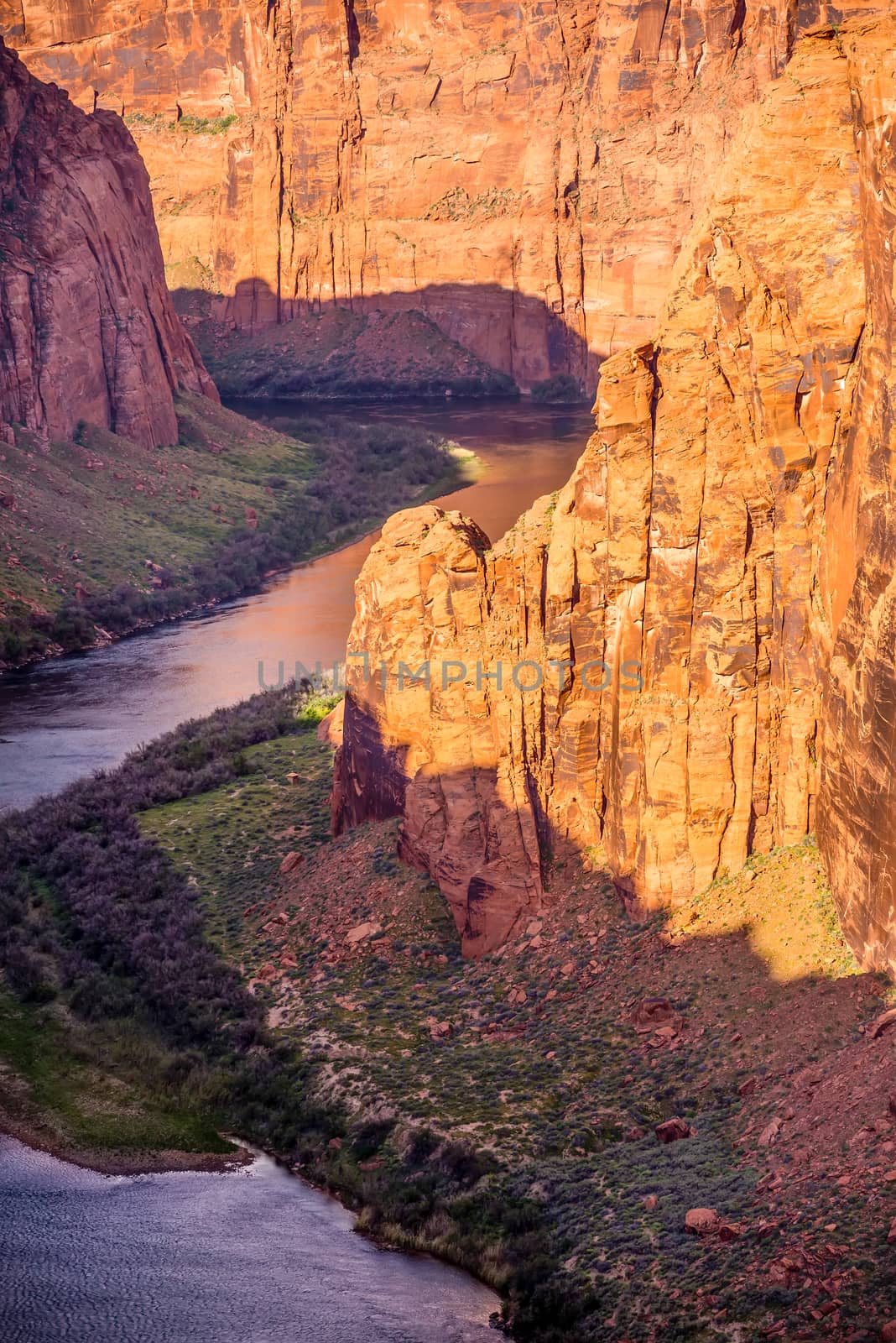 colorado viver flowing through grand canyon