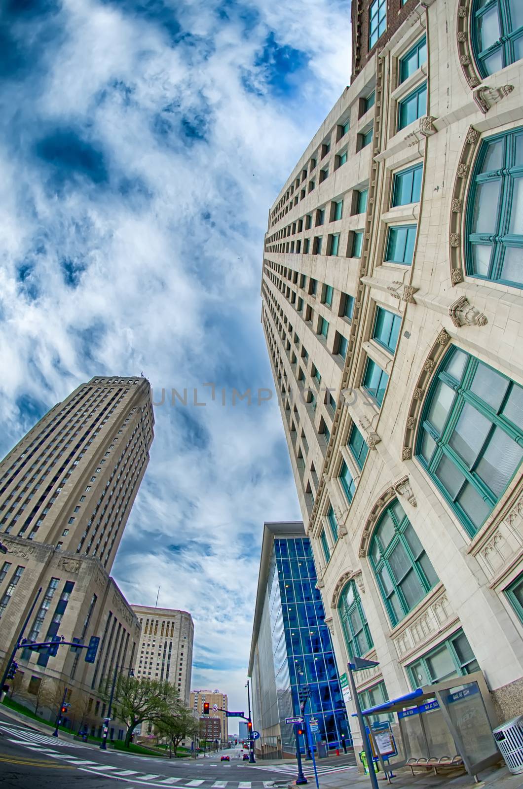 Kansas City skyline at sunrise by digidreamgrafix