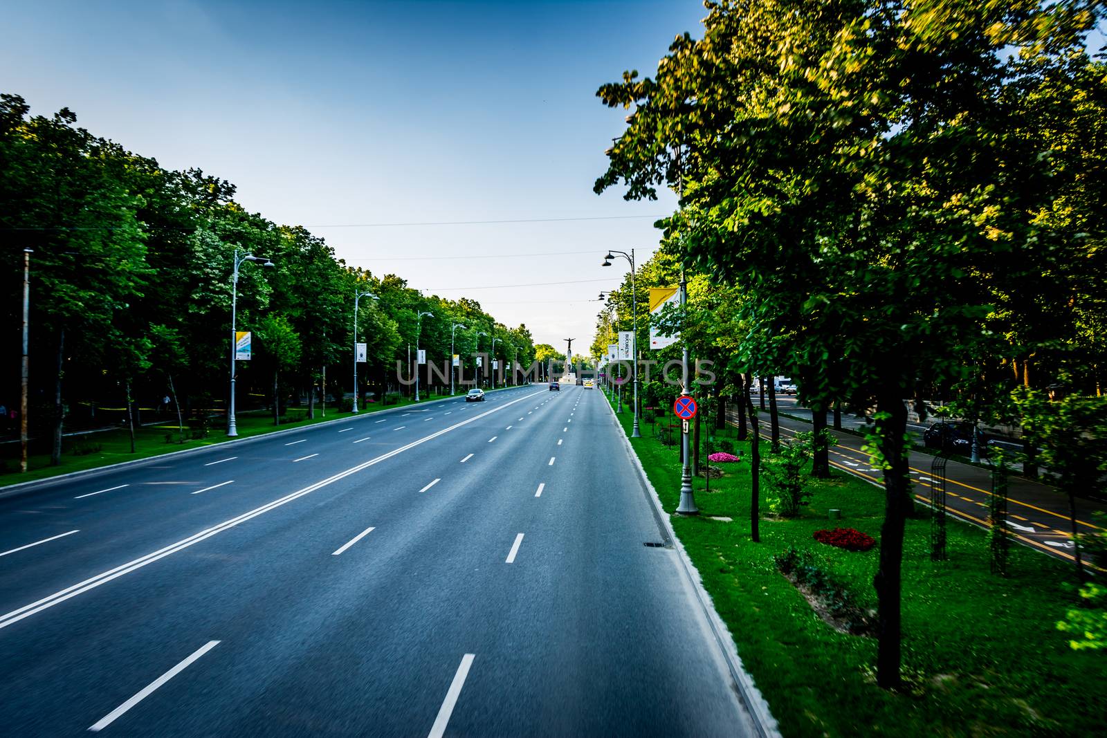Aviators Boulevard in Bucharest, Romania.