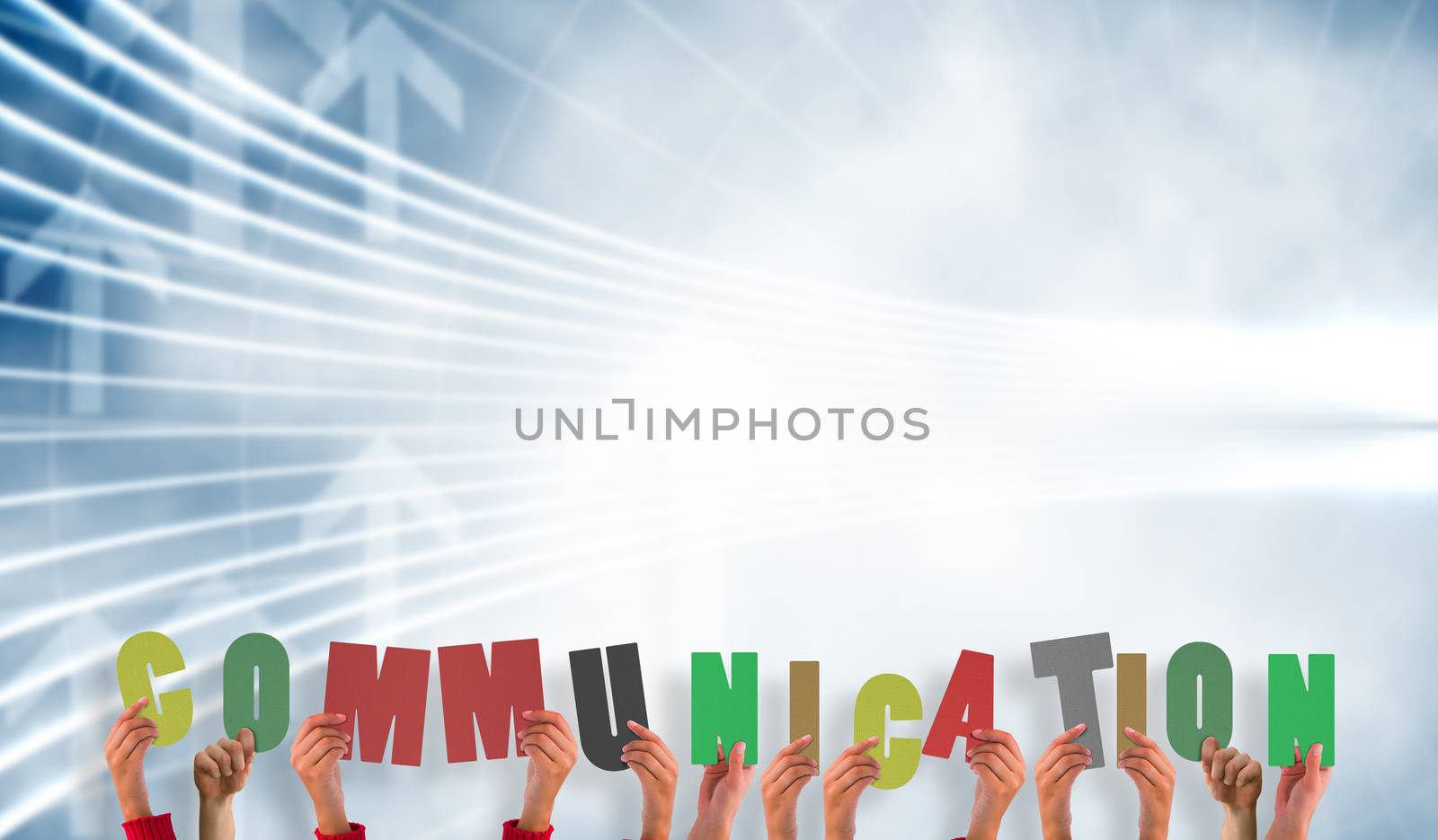 Composite image of hands showing communication by Wavebreakmedia