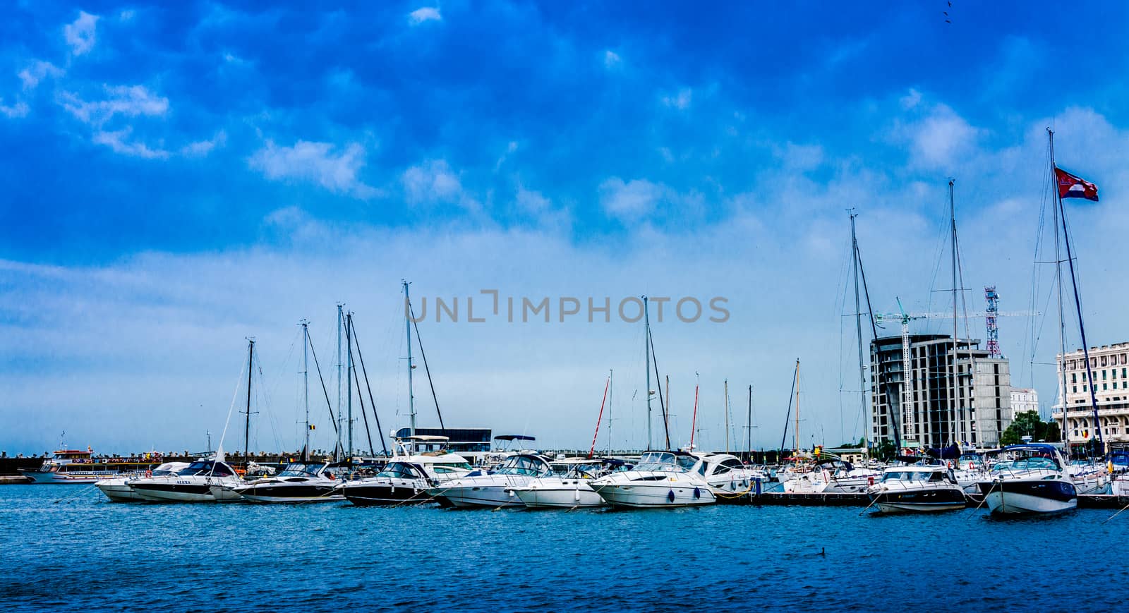 Boats in Tomis Marina, Constanta.