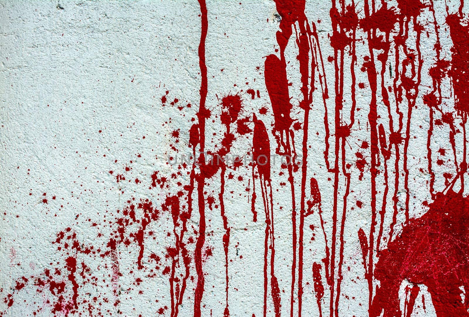 Blood on white wall texture