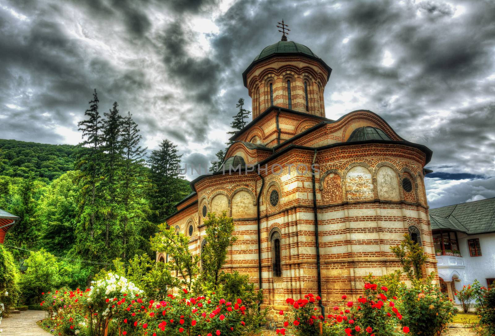 Cozia Monastery in Calimanesti, Romania.