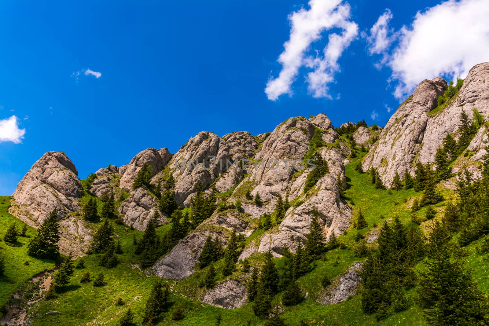 Zaganu mountain in Ciucas Massif, Romanian Carpathians.