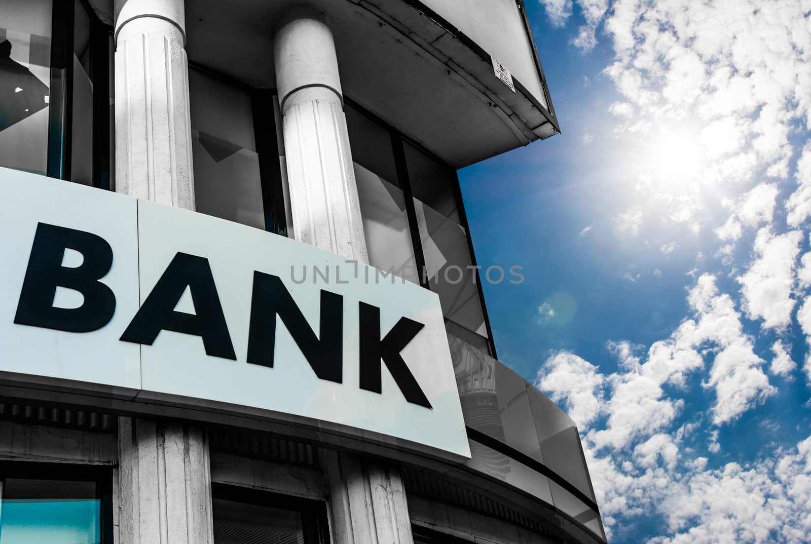 Bank Sign by outchill