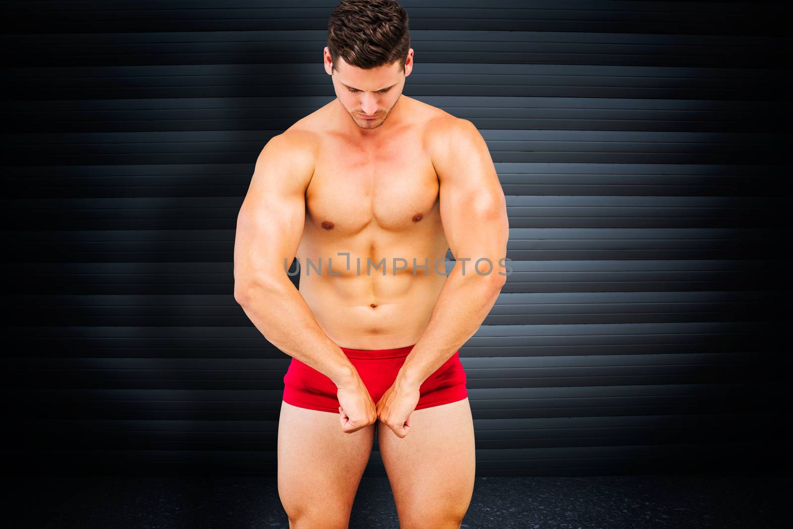 Composite image of attractive bodybuilder by Wavebreakmedia