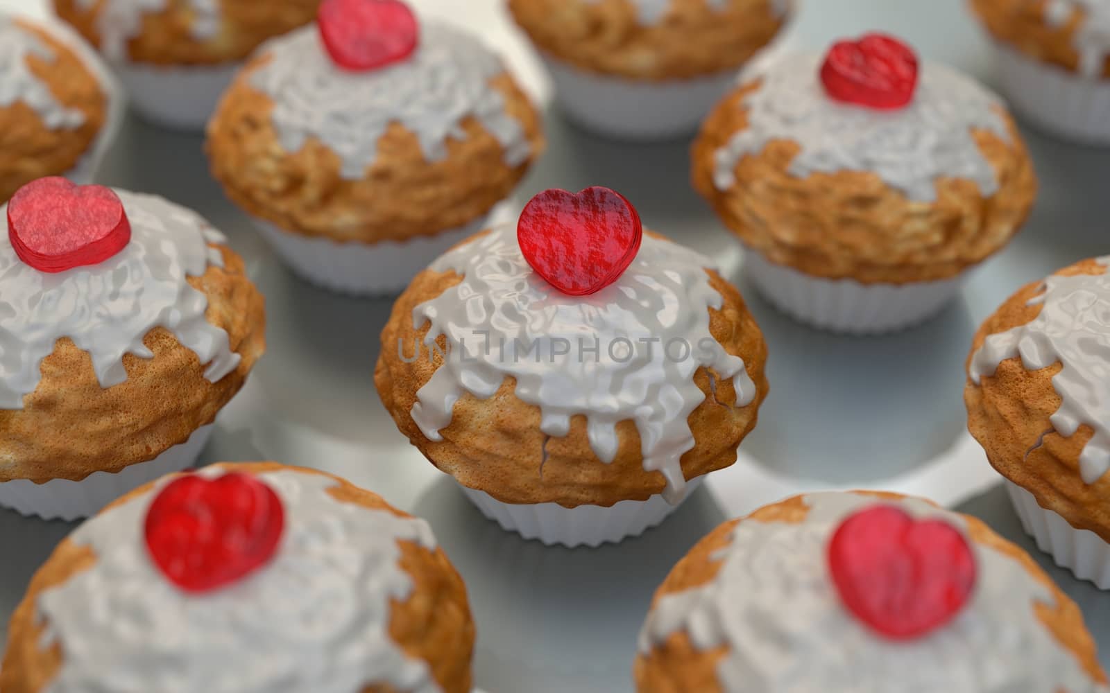 Valentine's muffins by Barbraford