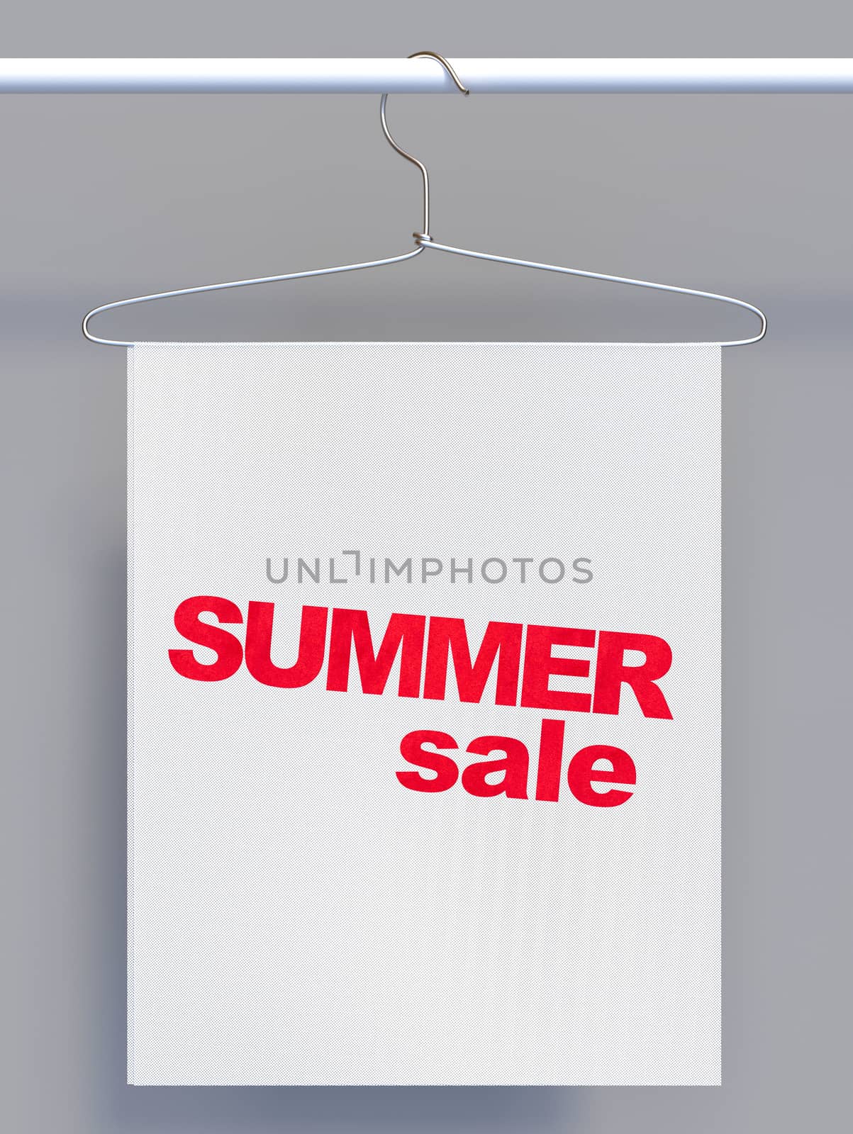 Wire hanger with sale sign by Barbraford
