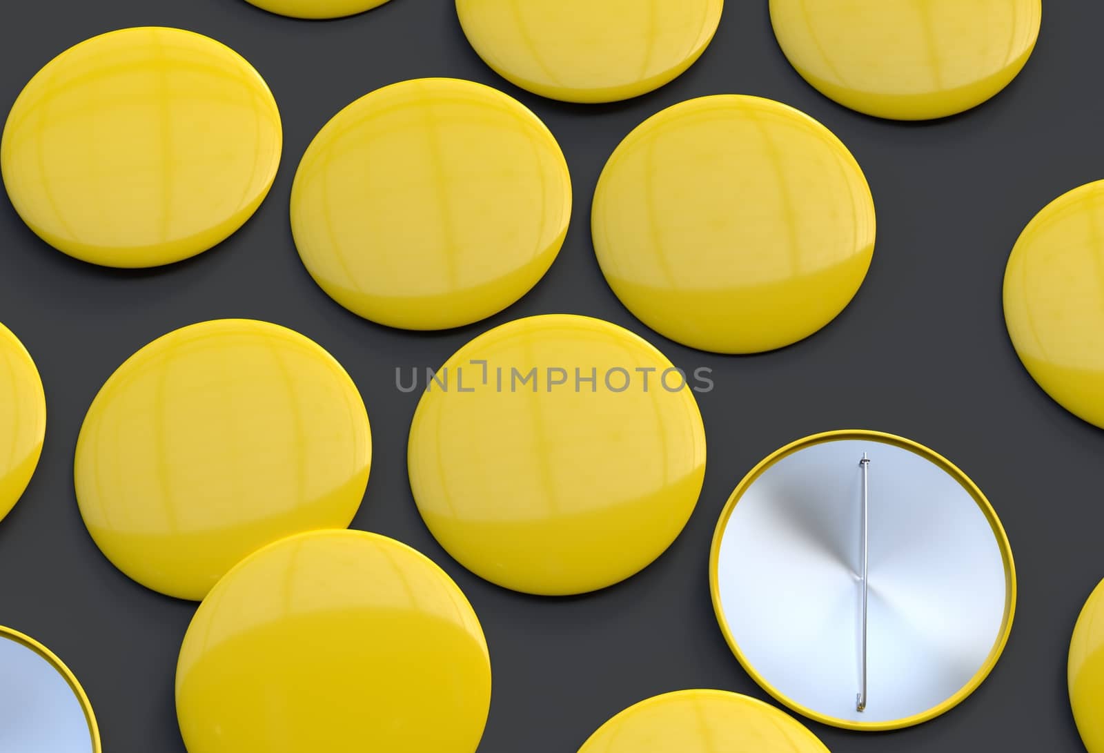 Blank yellow badges by Barbraford