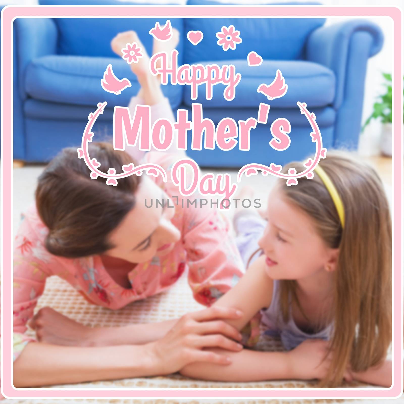 Composite image of mothers day greeting by Wavebreakmedia